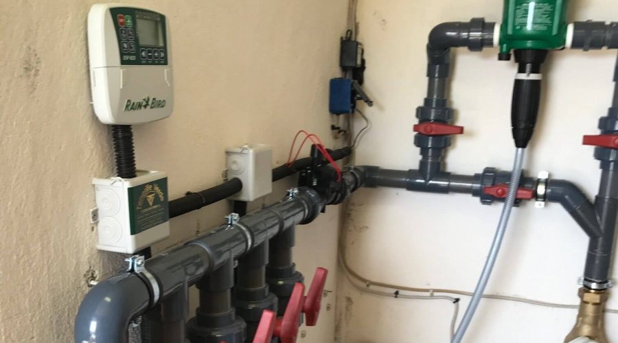 Bewässerungstechnik im Teneriffa-Garten