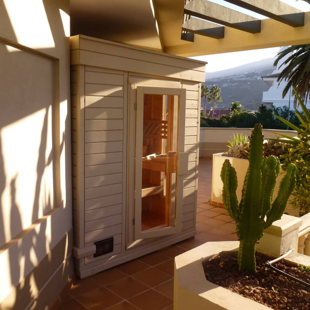 Disfruta el calorcito en la sauna Tenerife Verde